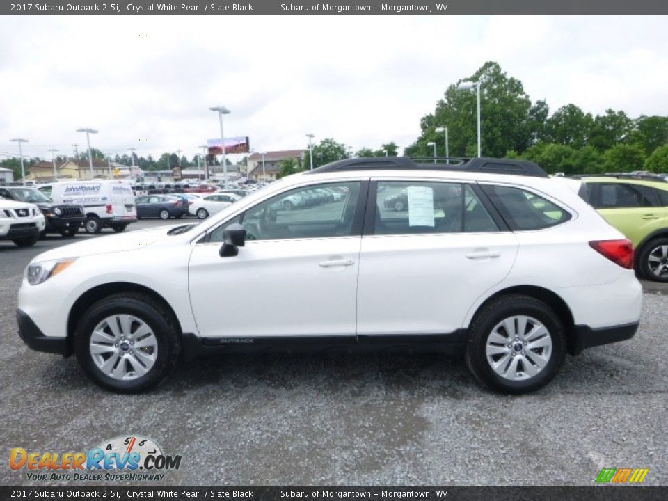 2017 Subaru Outback 2.5i Crystal White Pearl / Slate Black Photo #6