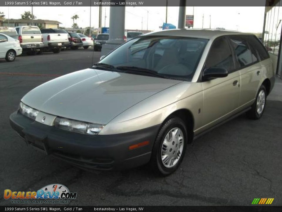 1999 Saturn S Series SW1 Wagon Gold / Tan Photo #2