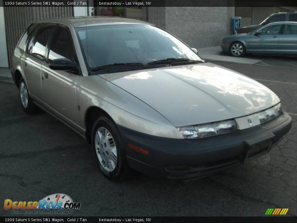 1999 Saturn S Series SW1 Wagon Gold / Tan Photo #4