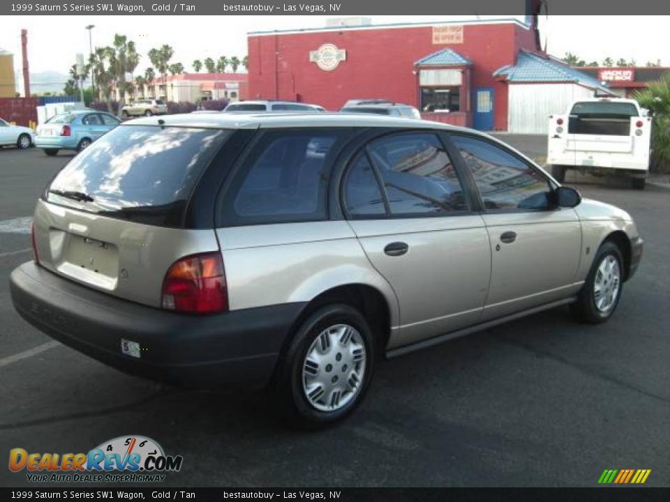 1999 Saturn S Series SW1 Wagon Gold / Tan Photo #6
