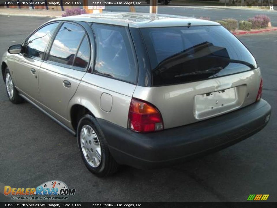1999 Saturn S Series SW1 Wagon Gold / Tan Photo #8