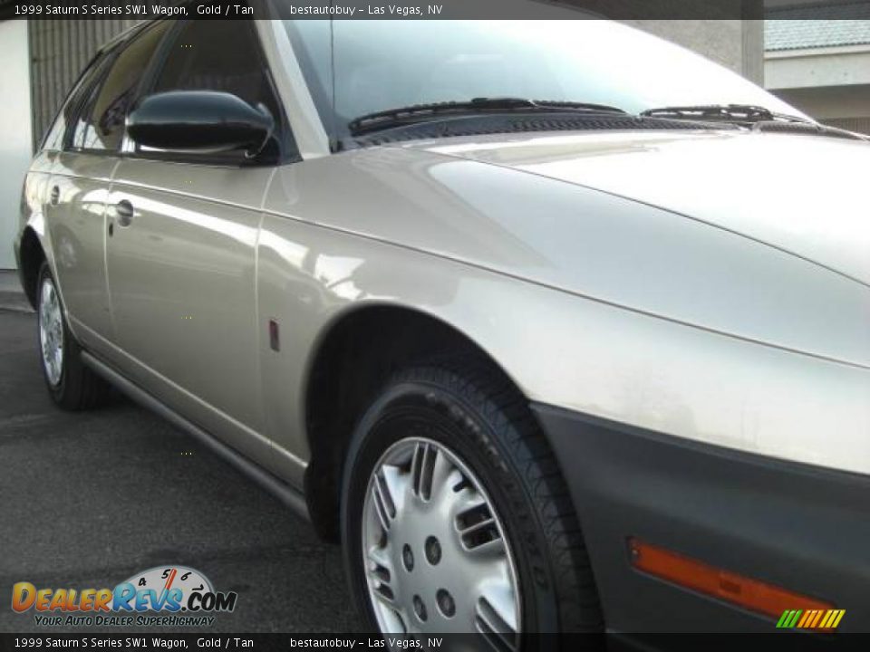 1999 Saturn S Series SW1 Wagon Gold / Tan Photo #10