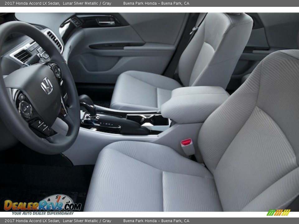 2017 Honda Accord LX Sedan Lunar Silver Metallic / Gray Photo #8