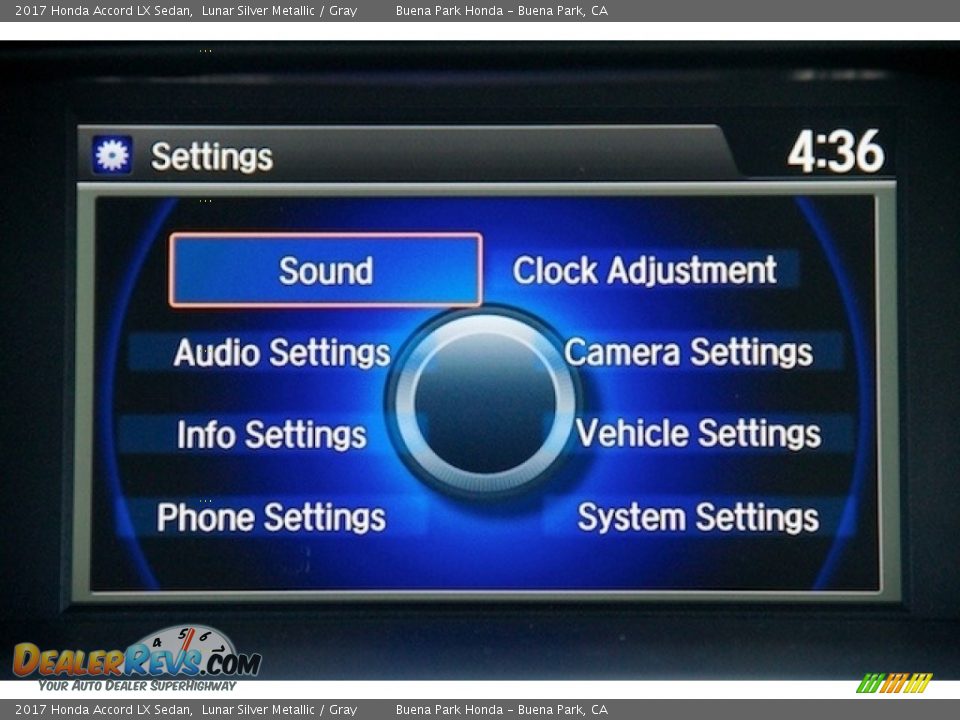 2017 Honda Accord LX Sedan Lunar Silver Metallic / Gray Photo #14