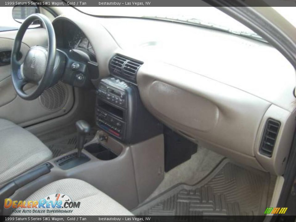 1999 Saturn S Series SW1 Wagon Gold / Tan Photo #34