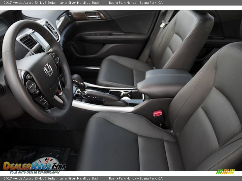 2017 Honda Accord EX-L V6 Sedan Lunar Silver Metallic / Black Photo #9