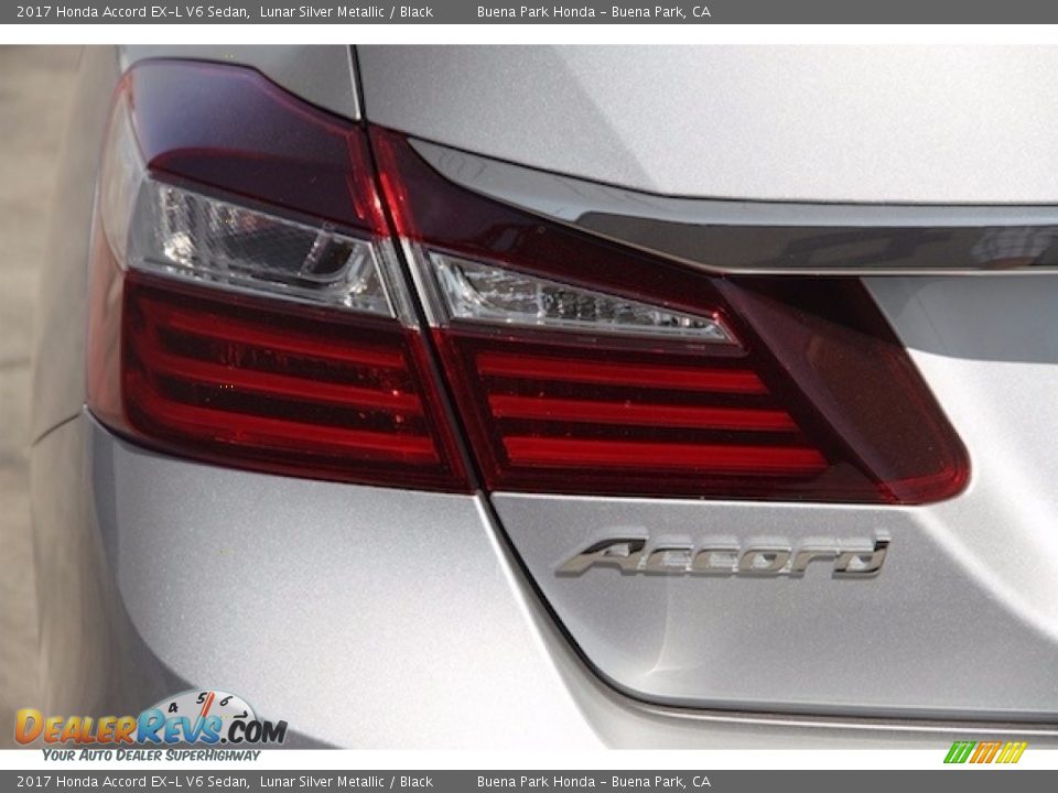2017 Honda Accord EX-L V6 Sedan Lunar Silver Metallic / Black Photo #3