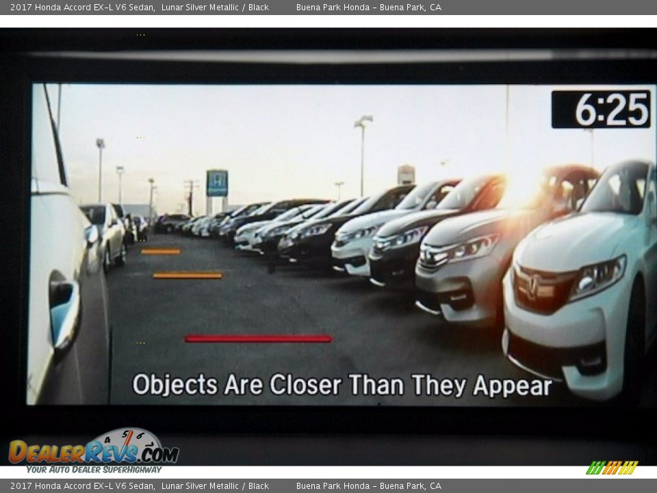 2017 Honda Accord EX-L V6 Sedan Lunar Silver Metallic / Black Photo #7