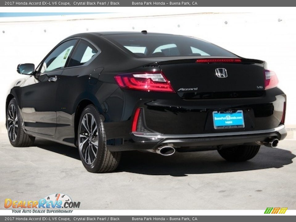 2017 Honda Accord EX-L V6 Coupe Crystal Black Pearl / Black Photo #2