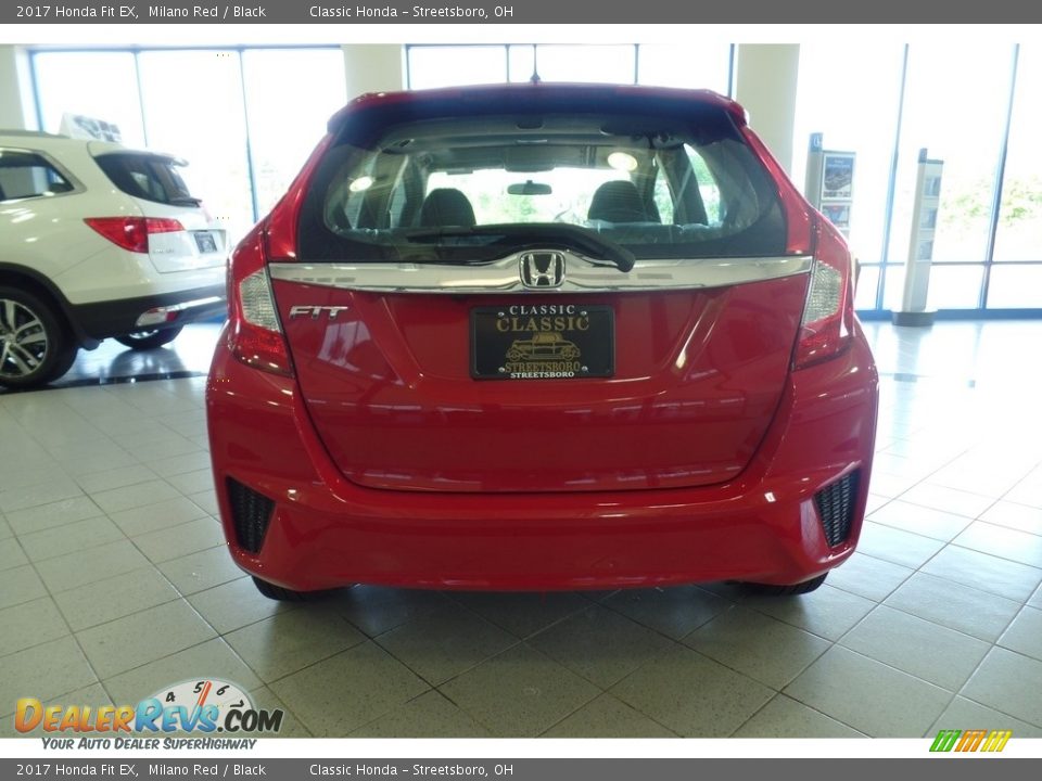 2017 Honda Fit EX Milano Red / Black Photo #4
