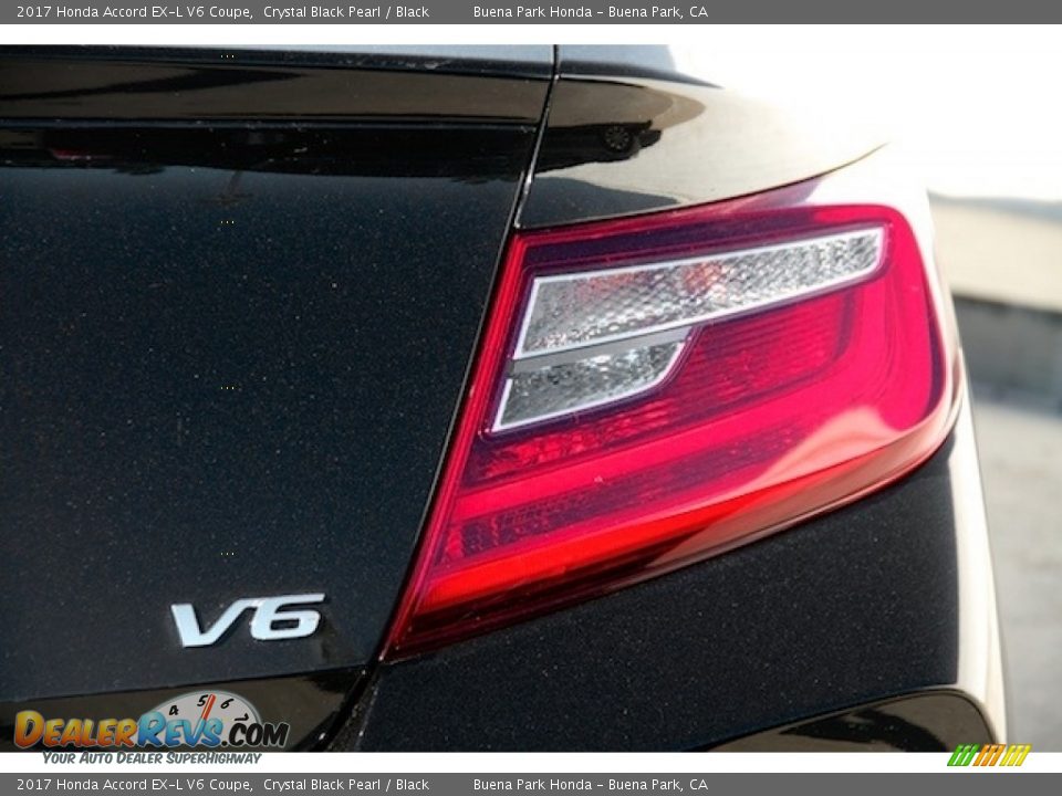 2017 Honda Accord EX-L V6 Coupe Crystal Black Pearl / Black Photo #4