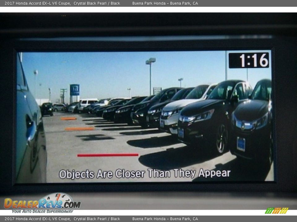 2017 Honda Accord EX-L V6 Coupe Crystal Black Pearl / Black Photo #6