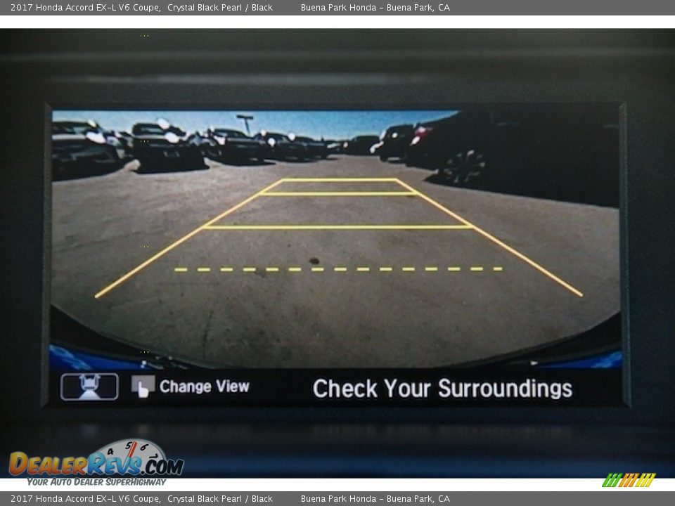 2017 Honda Accord EX-L V6 Coupe Crystal Black Pearl / Black Photo #7