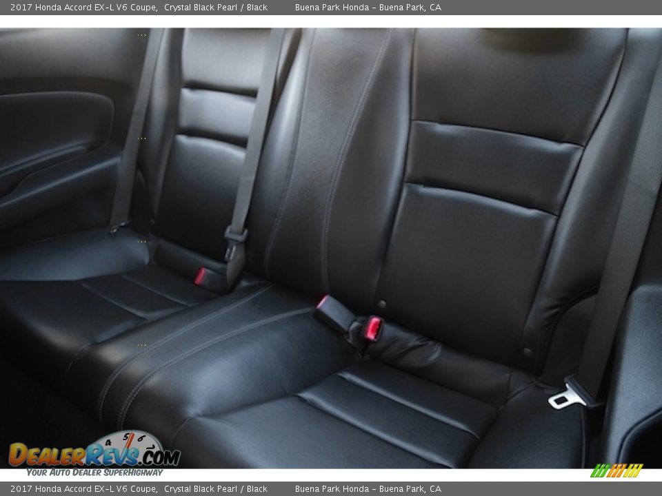 2017 Honda Accord EX-L V6 Coupe Crystal Black Pearl / Black Photo #11