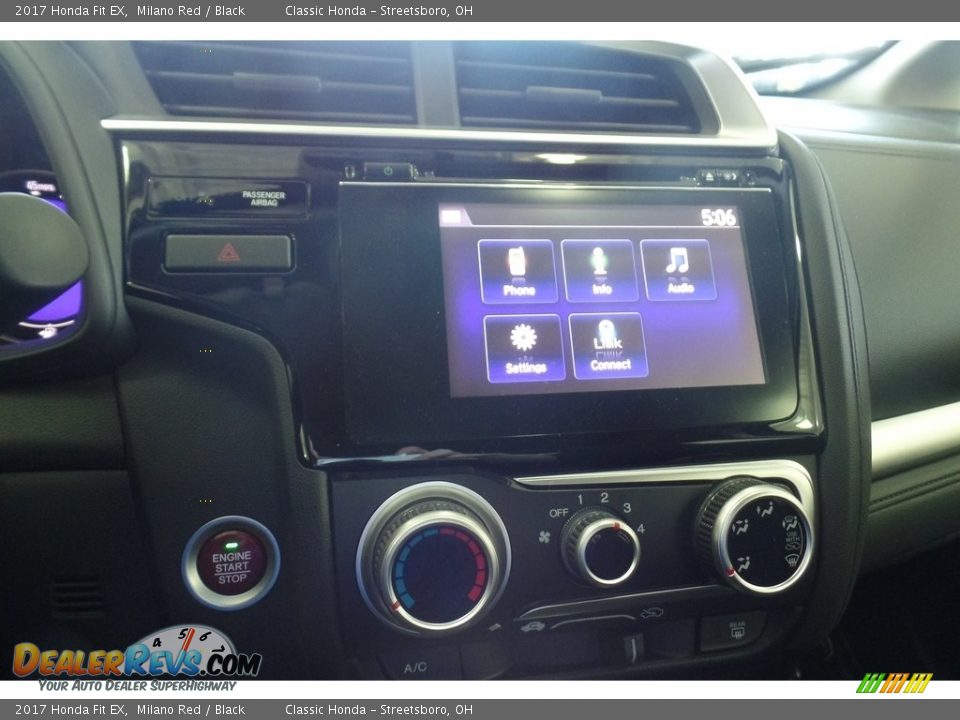 2017 Honda Fit EX Milano Red / Black Photo #11