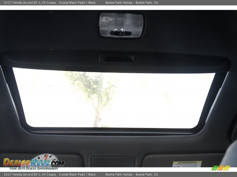 2017 Honda Accord EX-L V6 Coupe Crystal Black Pearl / Black Photo #13