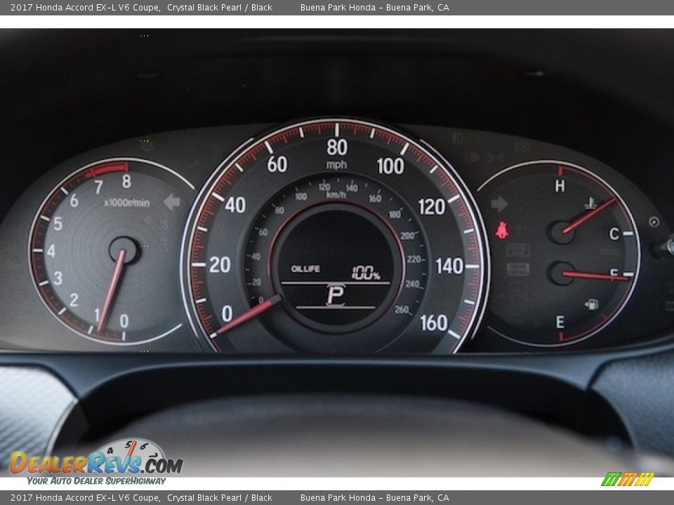 2017 Honda Accord EX-L V6 Coupe Crystal Black Pearl / Black Photo #17