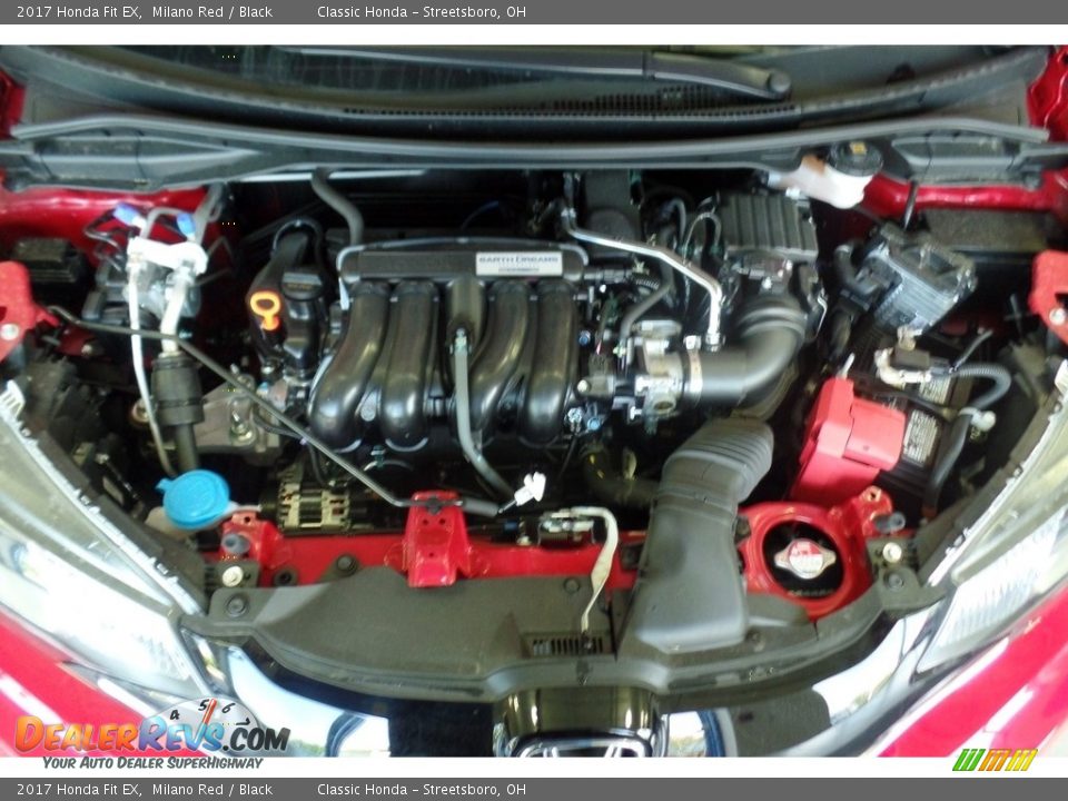 2017 Honda Fit EX Milano Red / Black Photo #16