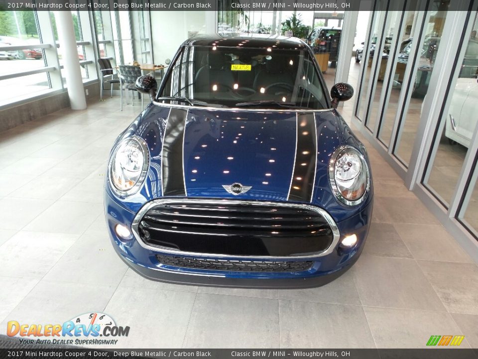2017 Mini Hardtop Cooper 4 Door Deep Blue Metallic / Carbon Black Photo #2