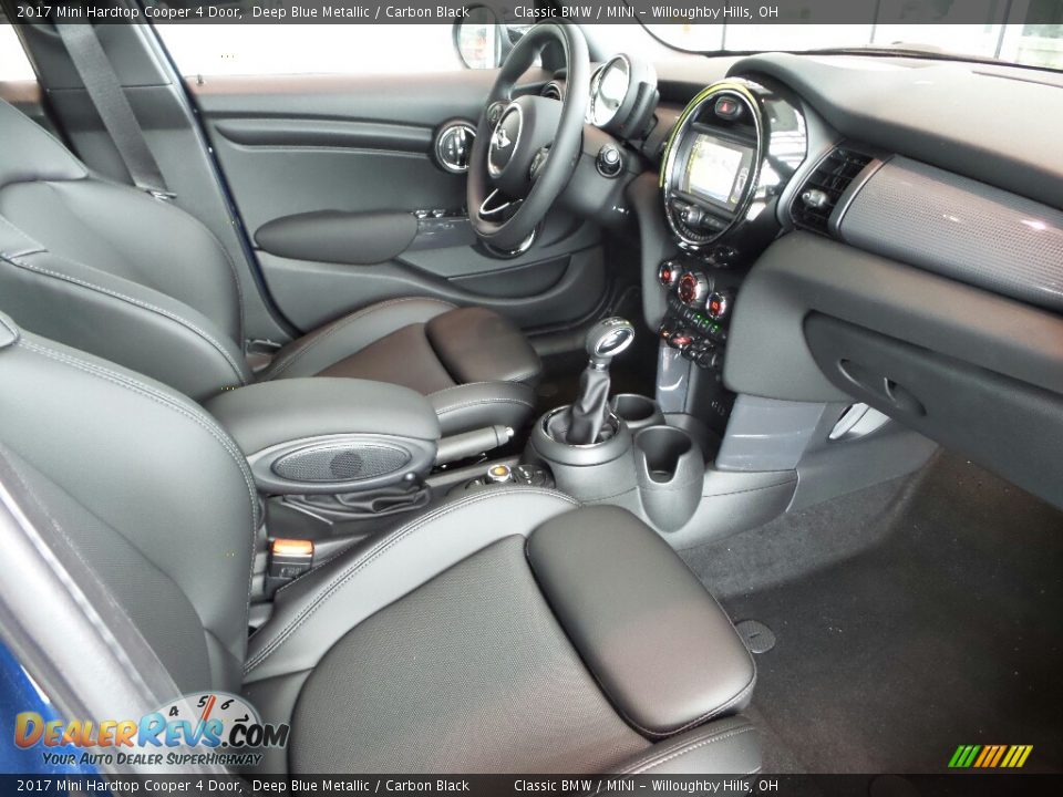 2017 Mini Hardtop Cooper 4 Door Deep Blue Metallic / Carbon Black Photo #4