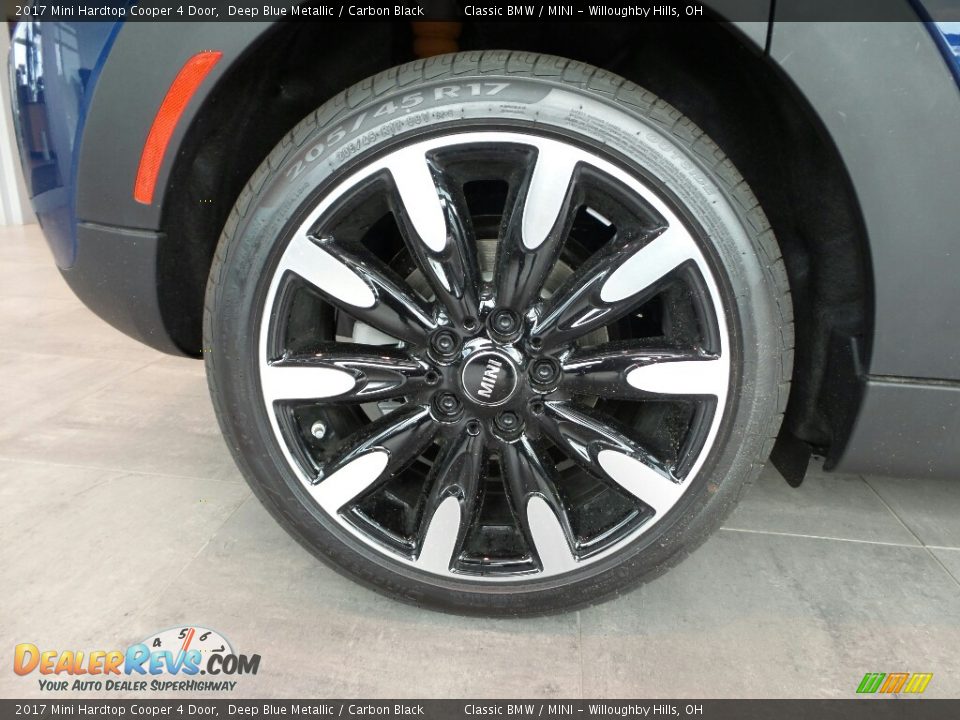 2017 Mini Hardtop Cooper 4 Door Deep Blue Metallic / Carbon Black Photo #5