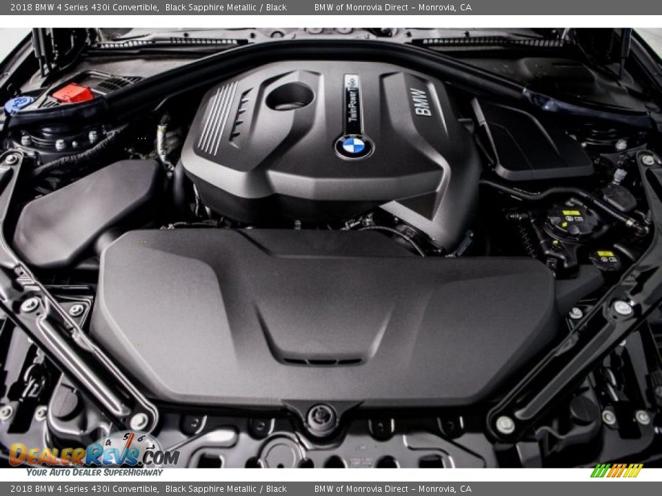2018 BMW 4 Series 430i Convertible 2.0 Liter DI TwinPower Turbocharged DOHC 16-Valve VVT 4 Cylinder Engine Photo #8