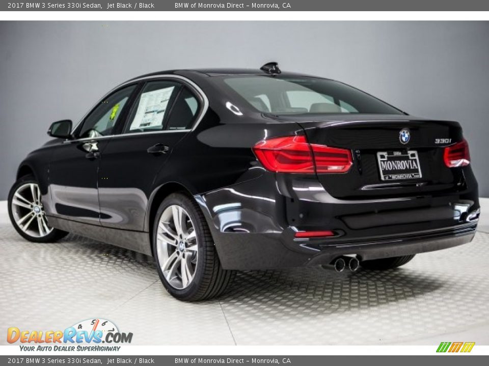 2017 BMW 3 Series 330i Sedan Jet Black / Black Photo #3
