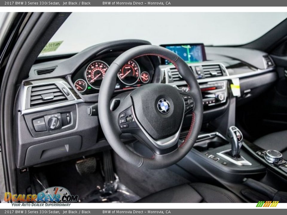 2017 BMW 3 Series 330i Sedan Jet Black / Black Photo #6