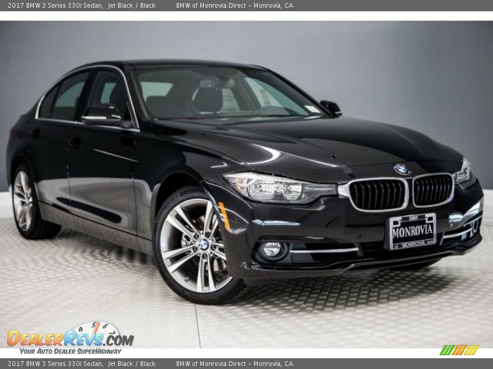 2017 BMW 3 Series 330i Sedan Jet Black / Black Photo #12