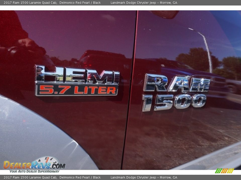 2017 Ram 1500 Laramie Quad Cab Delmonico Red Pearl / Black Photo #6