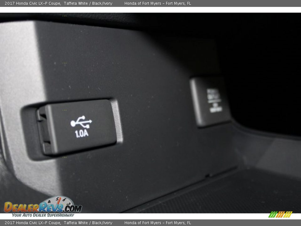 2017 Honda Civic LX-P Coupe Taffeta White / Black/Ivory Photo #23