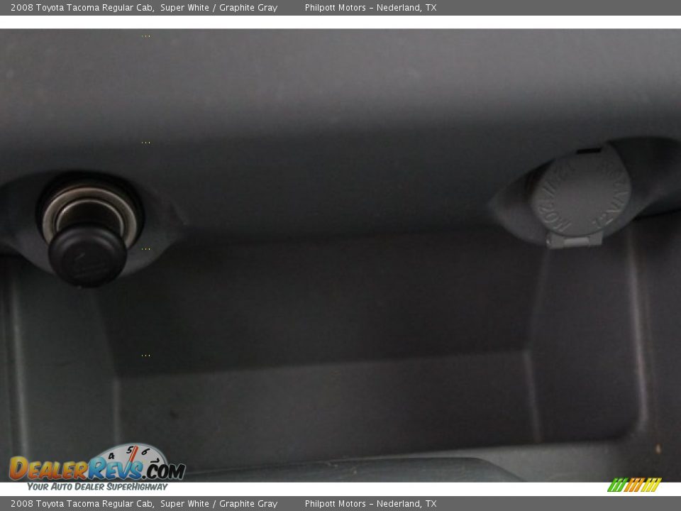 2008 Toyota Tacoma Regular Cab Super White / Graphite Gray Photo #17