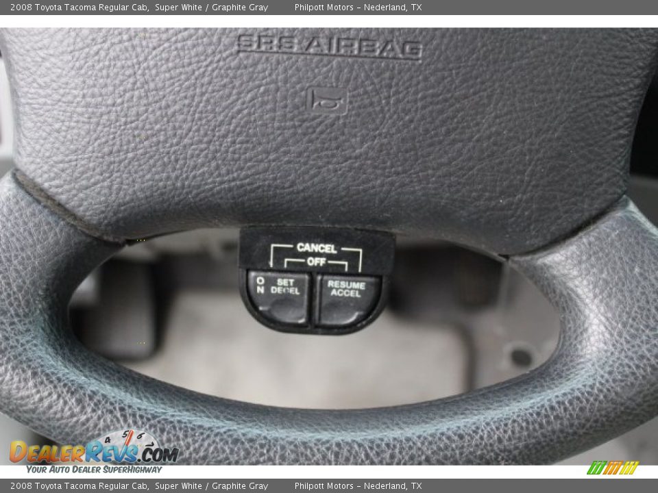 2008 Toyota Tacoma Regular Cab Super White / Graphite Gray Photo #18