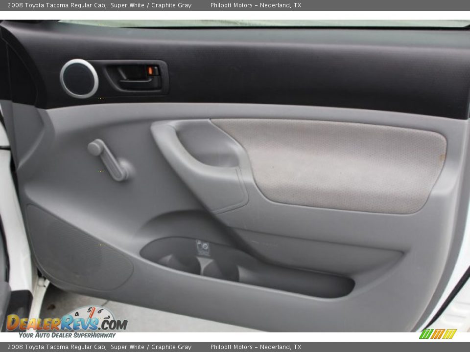 2008 Toyota Tacoma Regular Cab Super White / Graphite Gray Photo #19