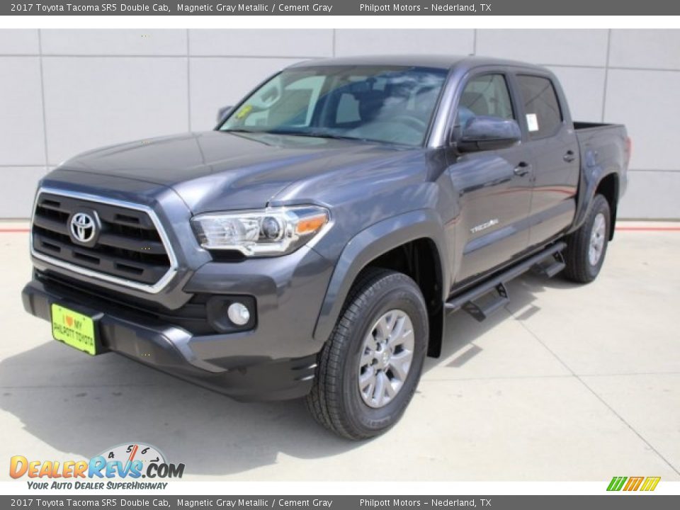 2017 Toyota Tacoma SR5 Double Cab Magnetic Gray Metallic / Cement Gray Photo #3