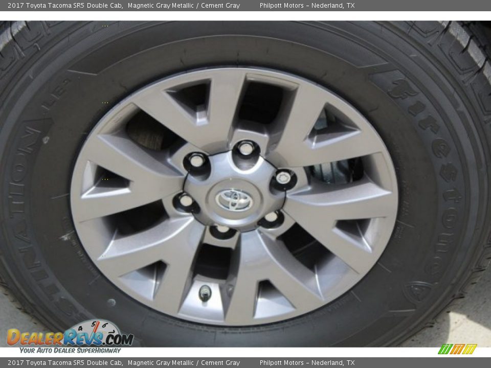 2017 Toyota Tacoma SR5 Double Cab Magnetic Gray Metallic / Cement Gray Photo #5