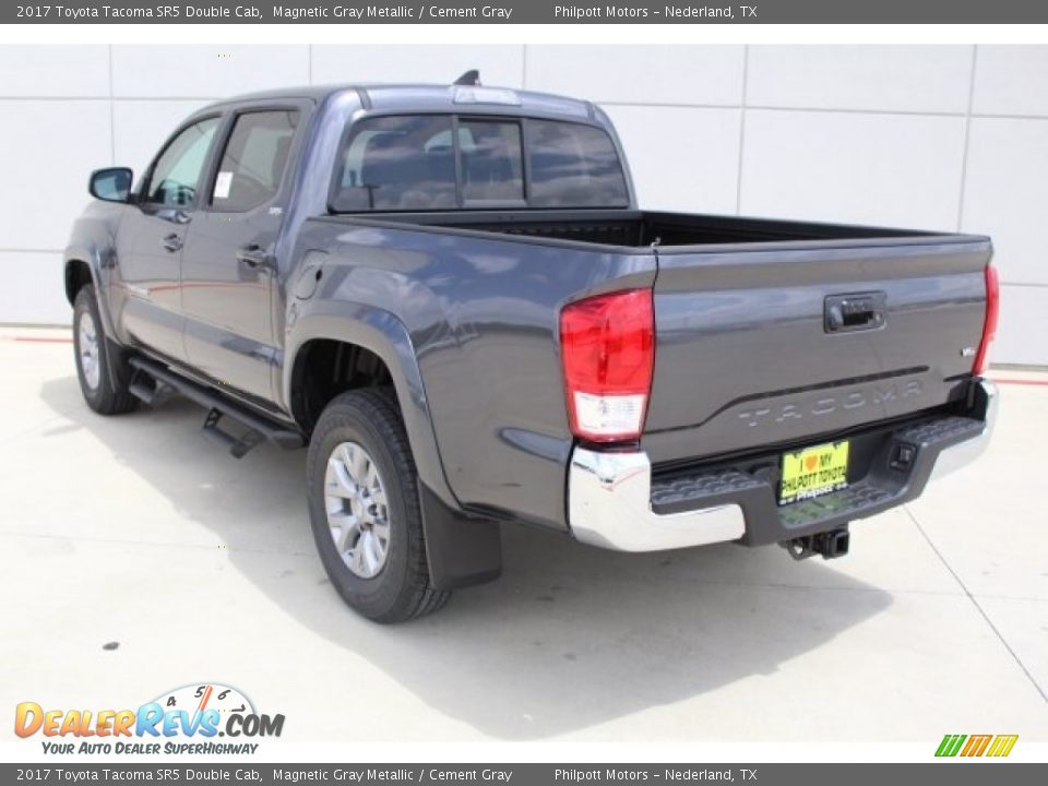 2017 Toyota Tacoma SR5 Double Cab Magnetic Gray Metallic / Cement Gray Photo #6