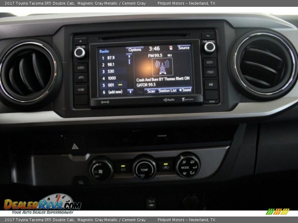 2017 Toyota Tacoma SR5 Double Cab Magnetic Gray Metallic / Cement Gray Photo #12