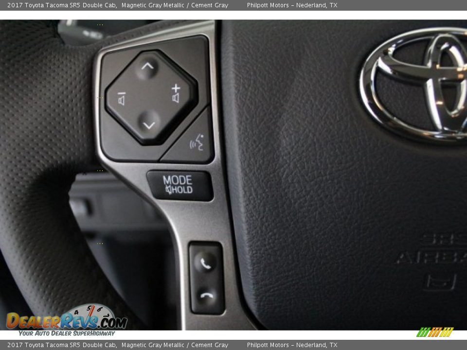 2017 Toyota Tacoma SR5 Double Cab Magnetic Gray Metallic / Cement Gray Photo #14