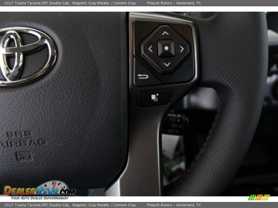 2017 Toyota Tacoma SR5 Double Cab Magnetic Gray Metallic / Cement Gray Photo #15