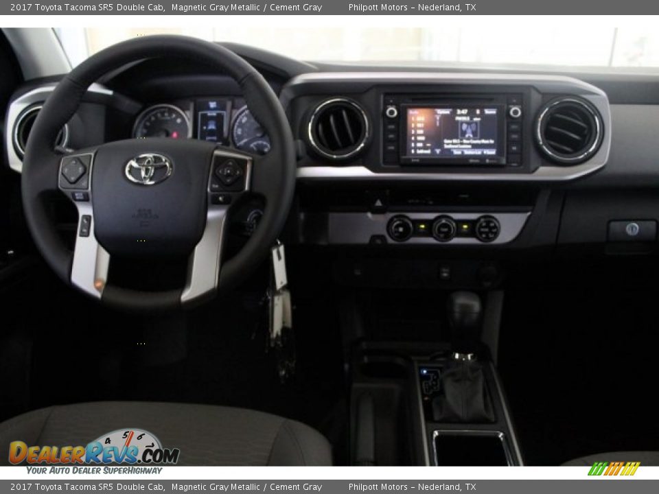2017 Toyota Tacoma SR5 Double Cab Magnetic Gray Metallic / Cement Gray Photo #18