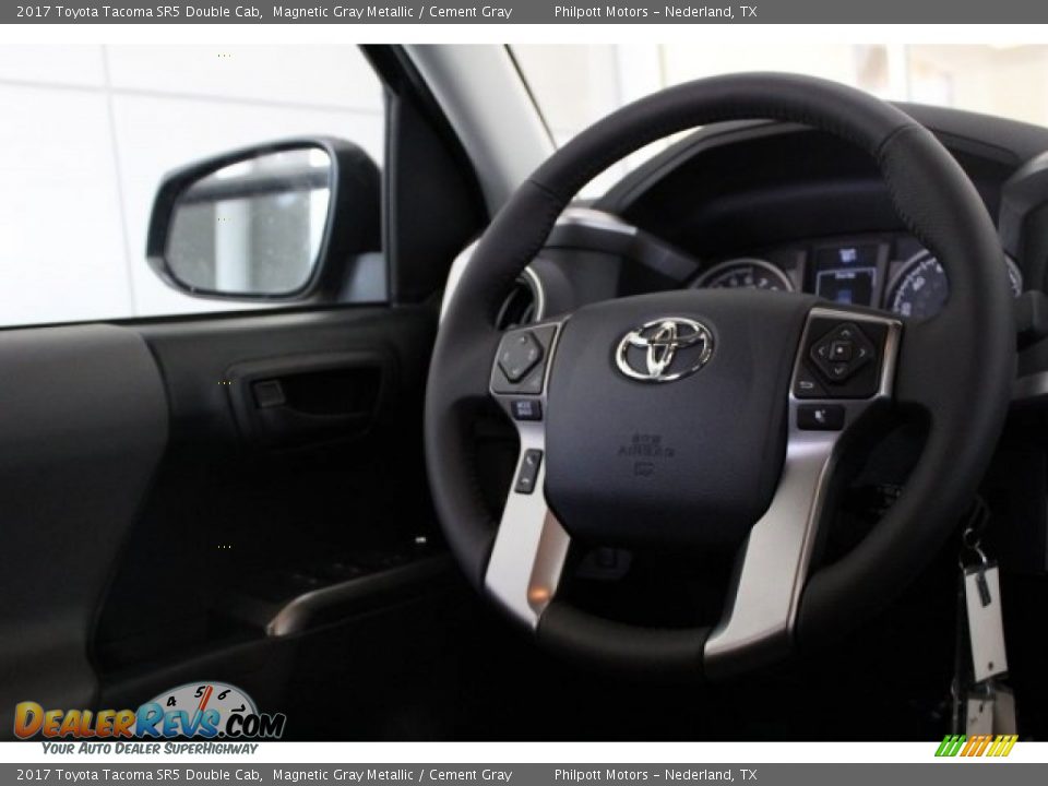 2017 Toyota Tacoma SR5 Double Cab Magnetic Gray Metallic / Cement Gray Photo #19