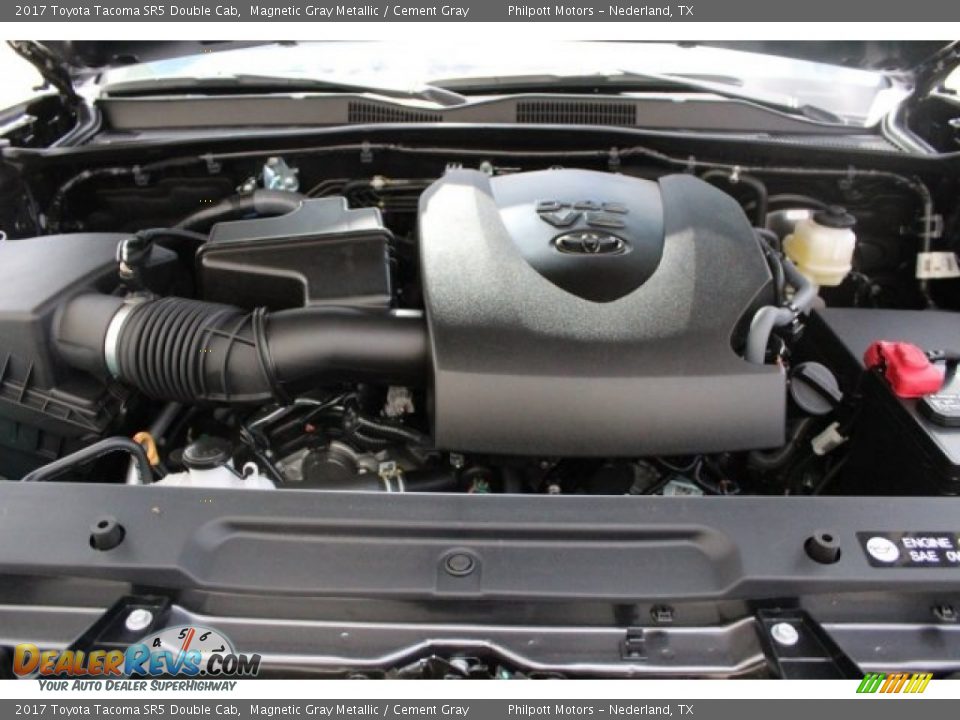 2017 Toyota Tacoma SR5 Double Cab Magnetic Gray Metallic / Cement Gray Photo #21
