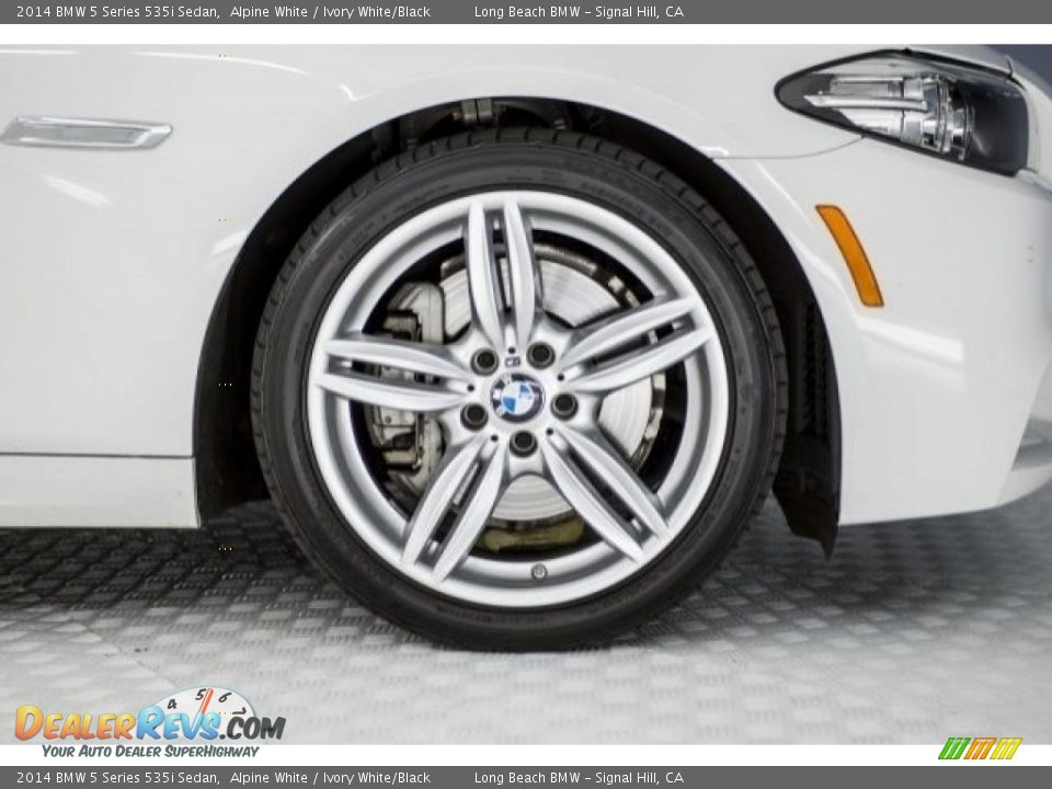 2014 BMW 5 Series 535i Sedan Alpine White / Ivory White/Black Photo #8