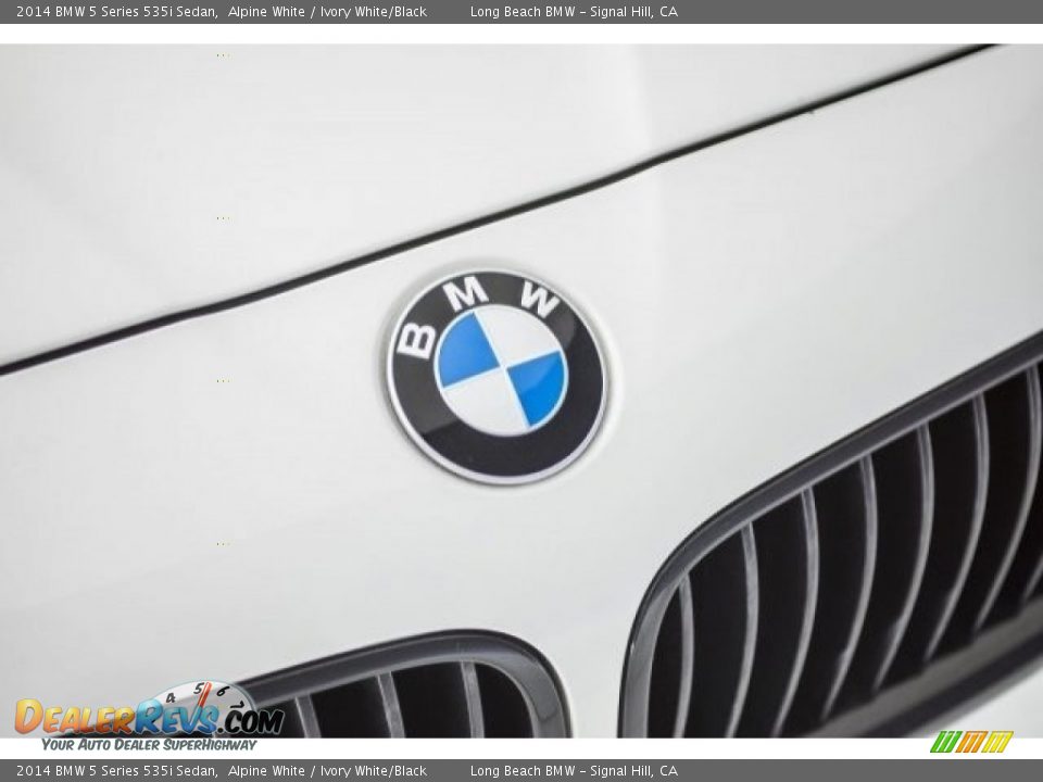 2014 BMW 5 Series 535i Sedan Alpine White / Ivory White/Black Photo #26