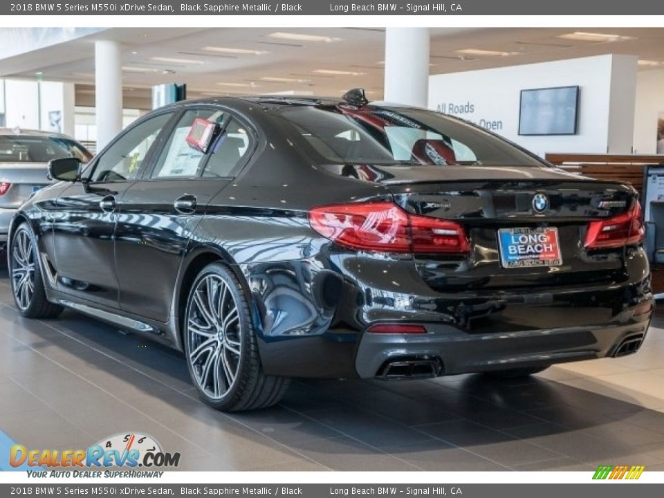 2018 BMW 5 Series M550i xDrive Sedan Black Sapphire Metallic / Black Photo #3