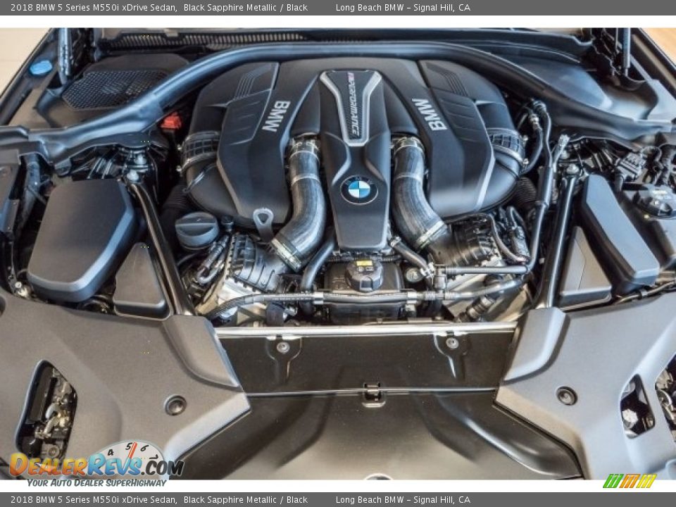2018 BMW 5 Series M550i xDrive Sedan 4.4 Liter DI TwinPower Turbocharged DOHC 32-Valve VVT V8 Engine Photo #8