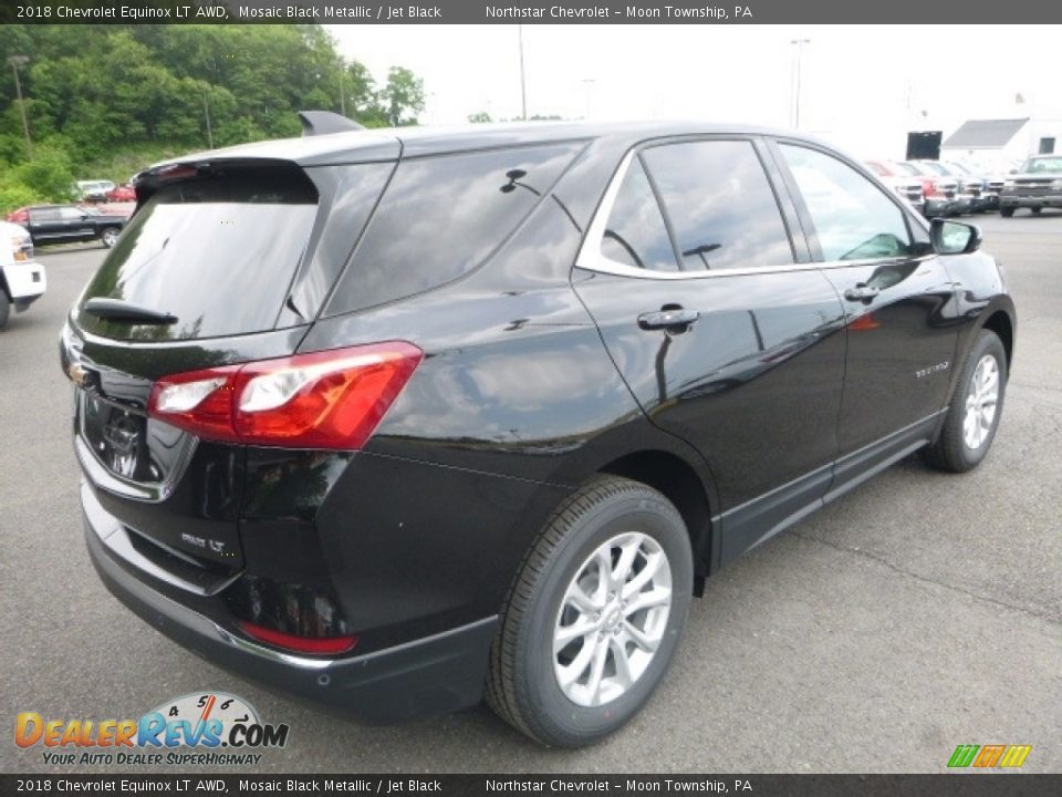 2018 Chevrolet Equinox LT AWD Mosaic Black Metallic / Jet Black Photo #5