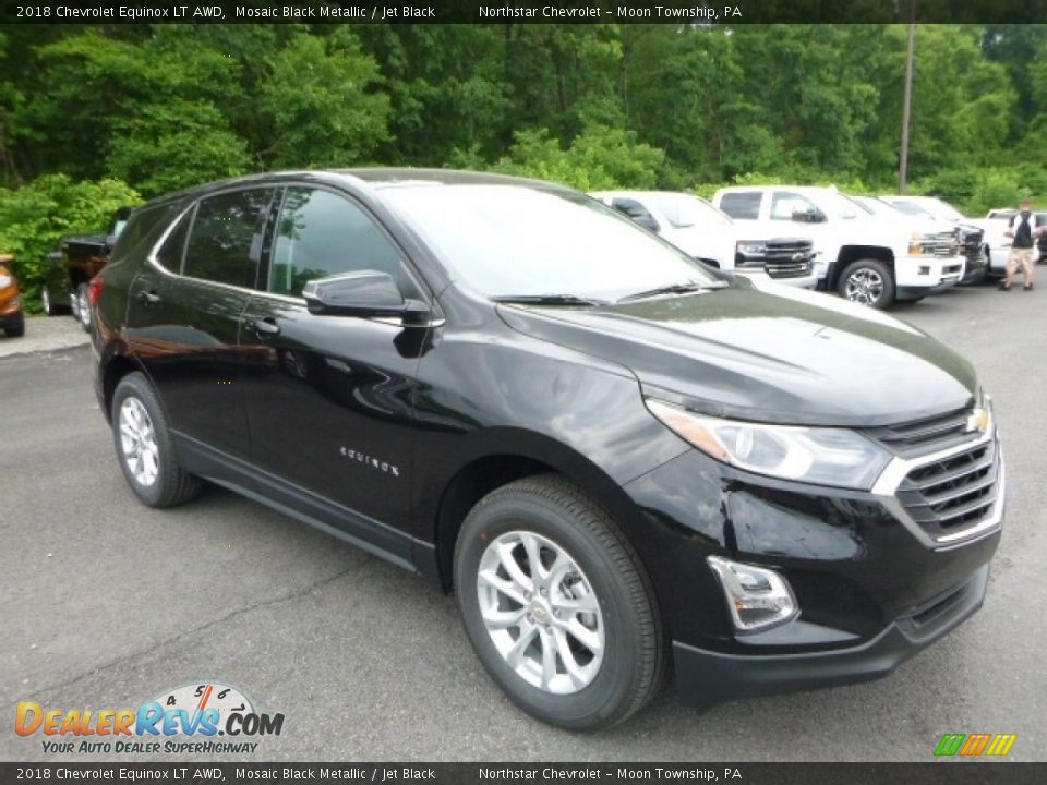 2018 Chevrolet Equinox LT AWD Mosaic Black Metallic / Jet Black Photo #7