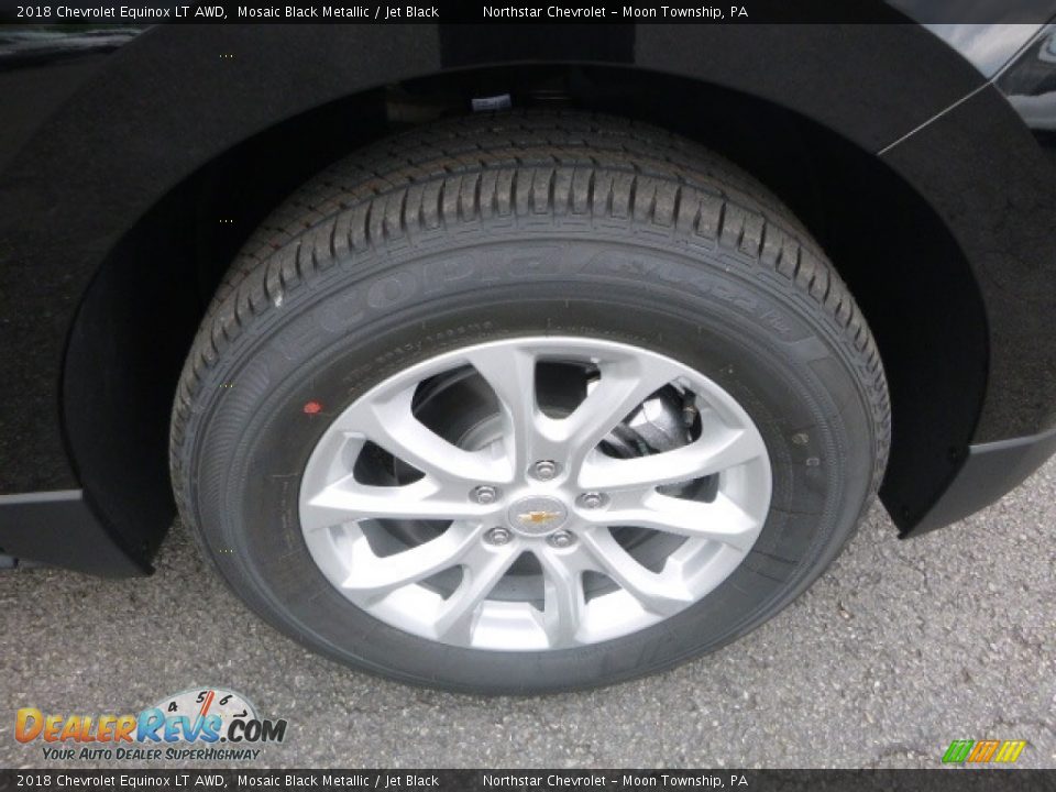 2018 Chevrolet Equinox LT AWD Mosaic Black Metallic / Jet Black Photo #9